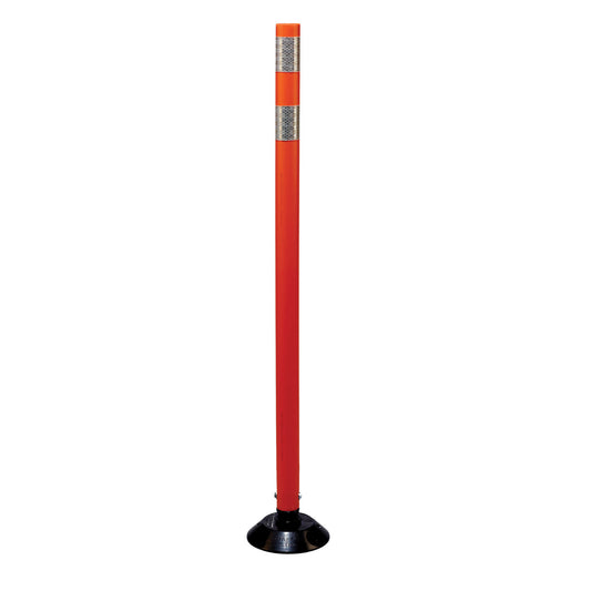 Cortina Safety Products Orange/White Polyurethane Tubular Delineator - Orange Post (10 Pack)