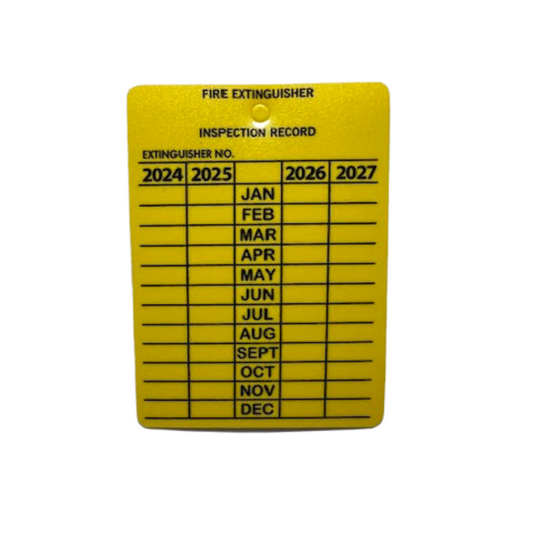 Plastic 4-Year Inspection Tag, 2024-2027