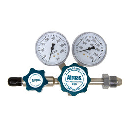 Airgas Model N245F296 Brass High Purity Two Stage Pressure Regulator With 1/4" FNPT Connection And Non-Lubricated Check Valve